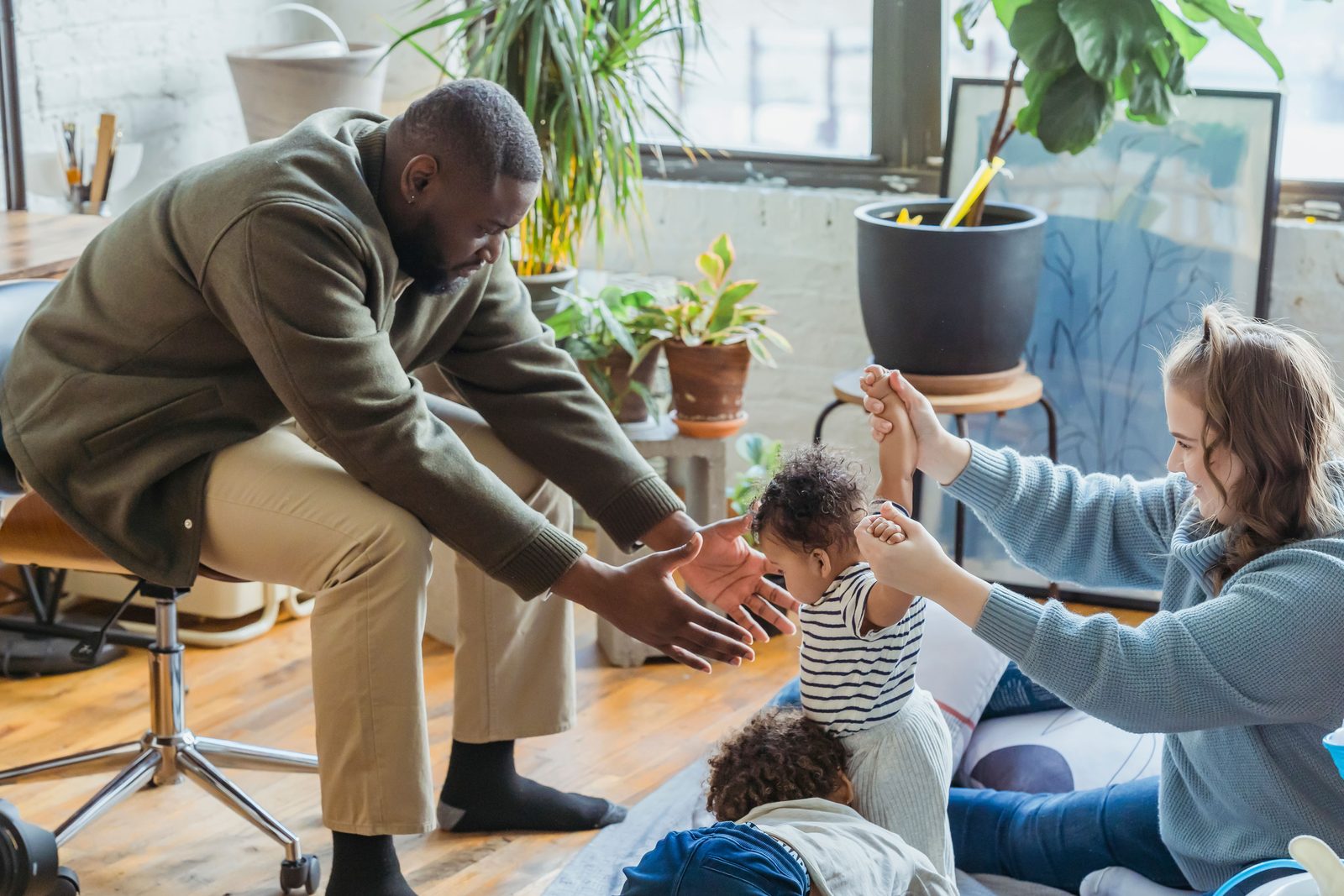A family taking part in a Fusion Families programme